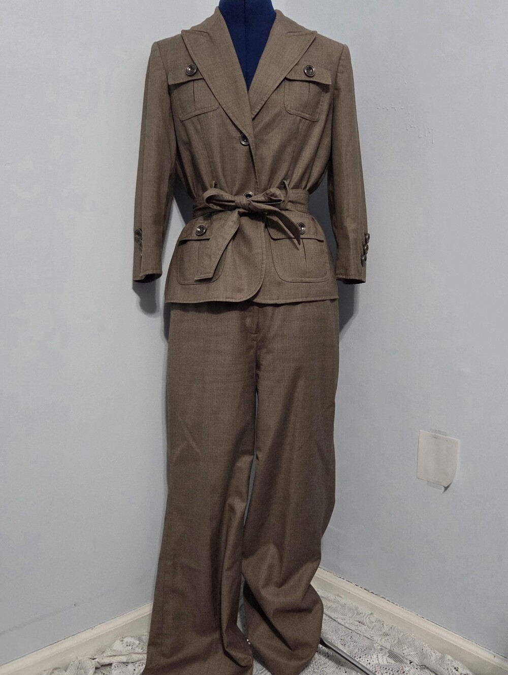 Y2K Light Brown Pantsuit Size 8